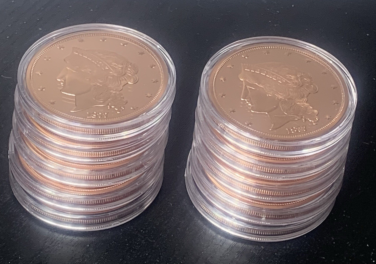 1877 Copper 1.25 oz Barber's $50 Half-Union Proof .999 Copper Round