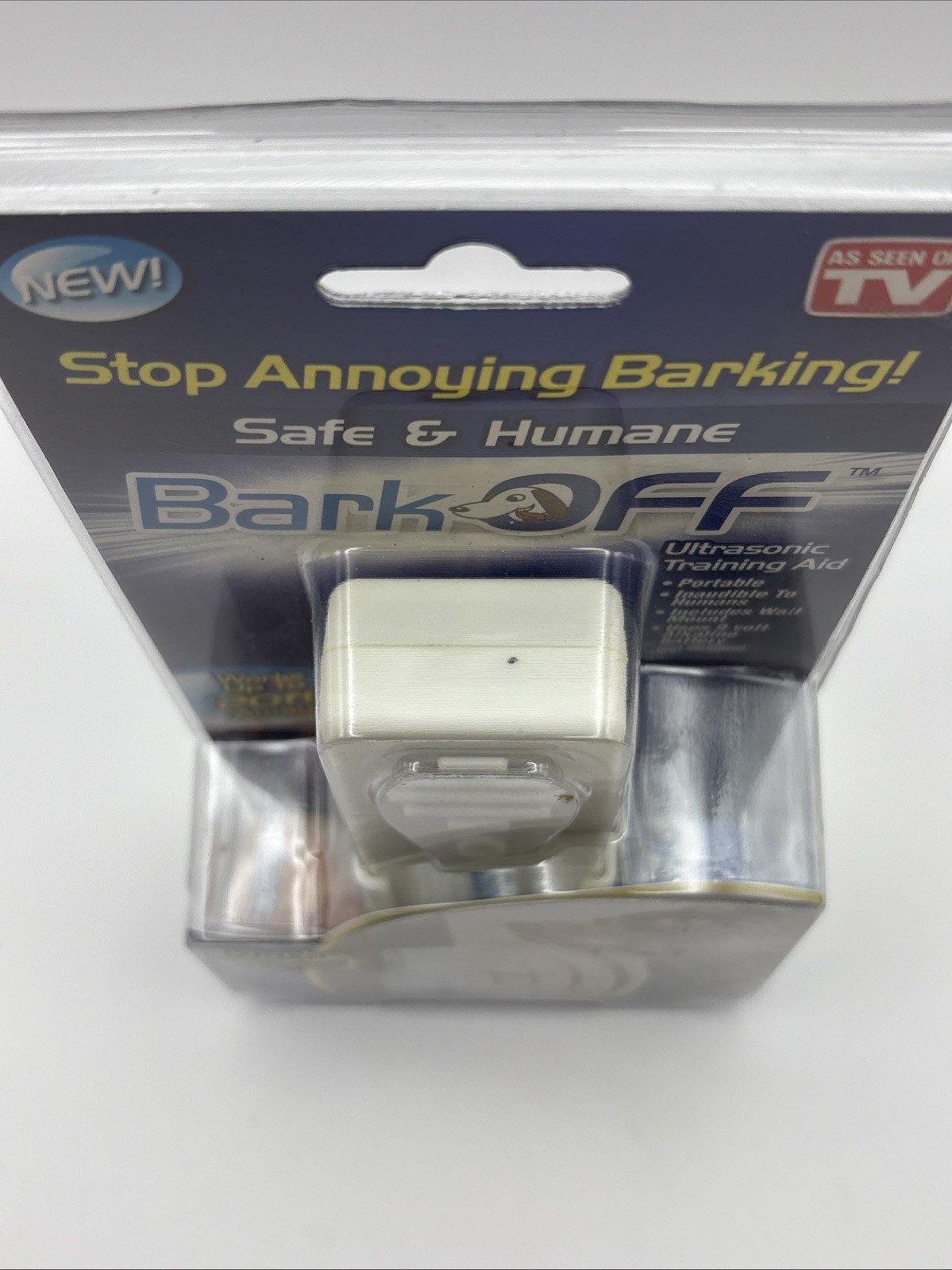 Bark Off - Stops Dog Barking, Ultrasonic Training Aid - Works Up To 20ft - New