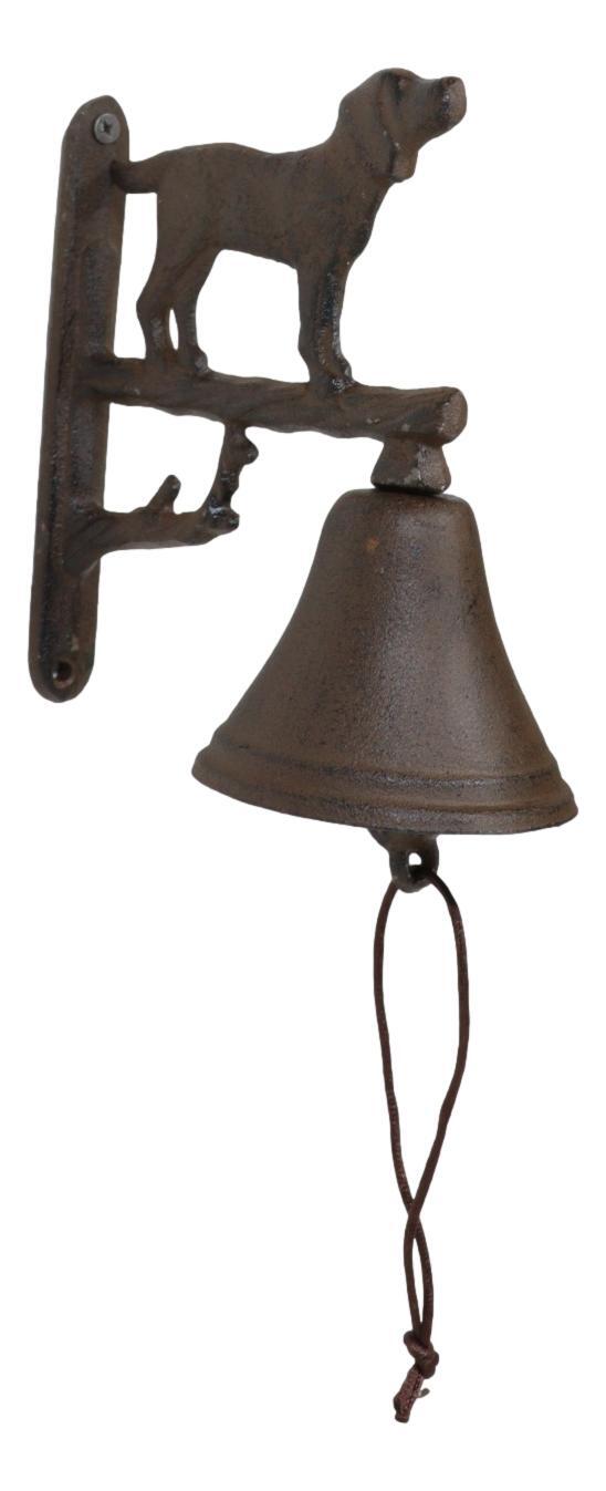 Cast Iron Rustic Vintage Western Puppy Dog Door Wall Dinner Yard Farm Bell