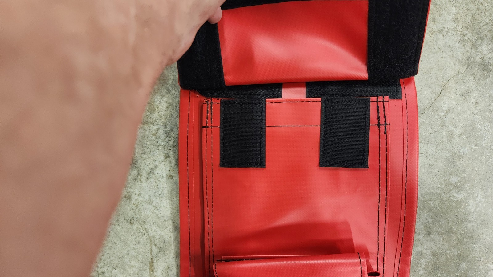 Burndy Estex 1861 Lineman Inline Crimper Compression RED Tool Holder Bag NEW USA