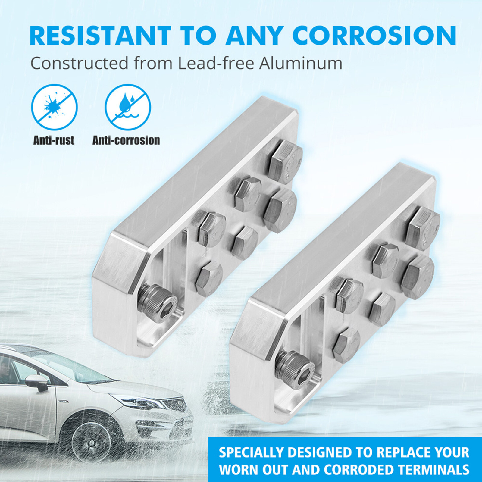 6 Spot Flat Battery Terminal BOLT USE ONLY +/- For XS Power M6 Standard Battery