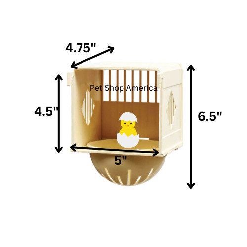 Plastic Canary Nest Box Hanging Bird Breeding House for Finch Parakeet