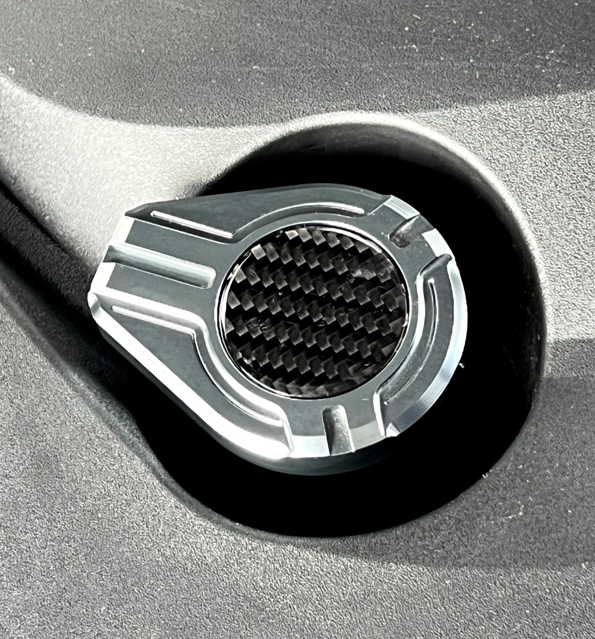 VMS BILLET 4PC ENGINE BAY CAP DRESS UP KIT FOR 20-25 CHEVY CORVETTE C8 GUNMETAL