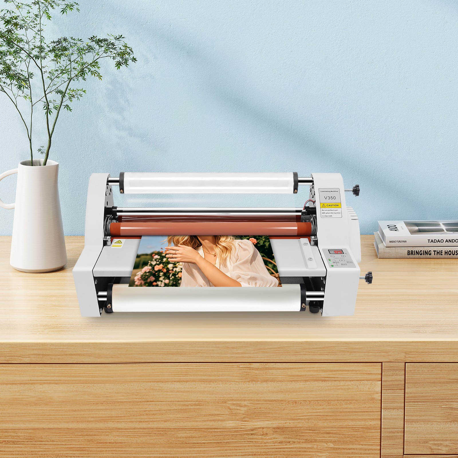 Hot Cold Roll Laminator Single & Dual Sided Digital Display Laminating Machine