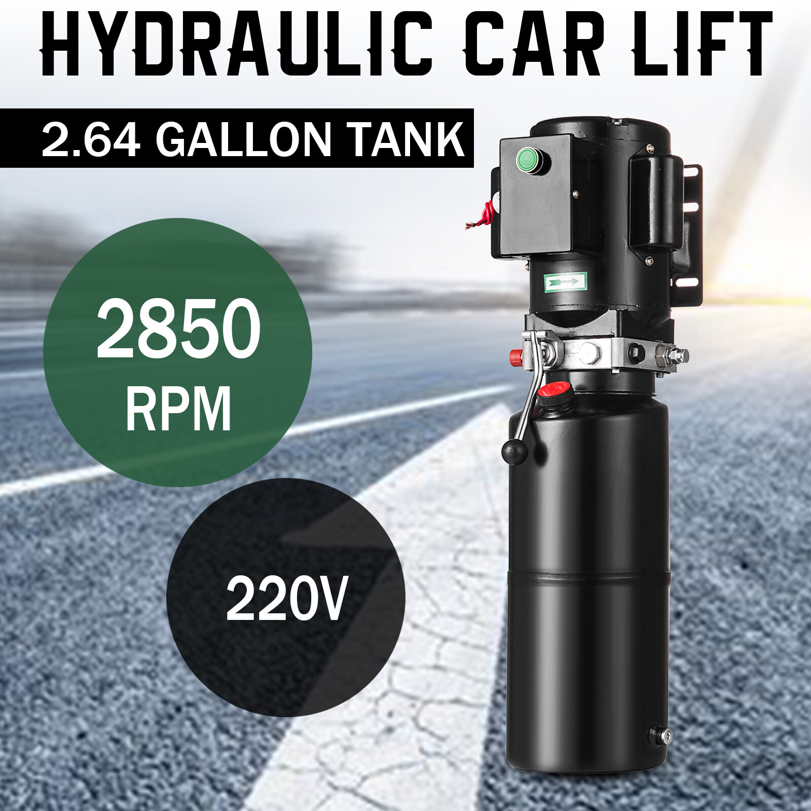 CAR LIFT HYDRAULIC POWER UNIT 220V AUTO LIFTS HYDRAULIC PUMP 10L VEHICLE HOIST