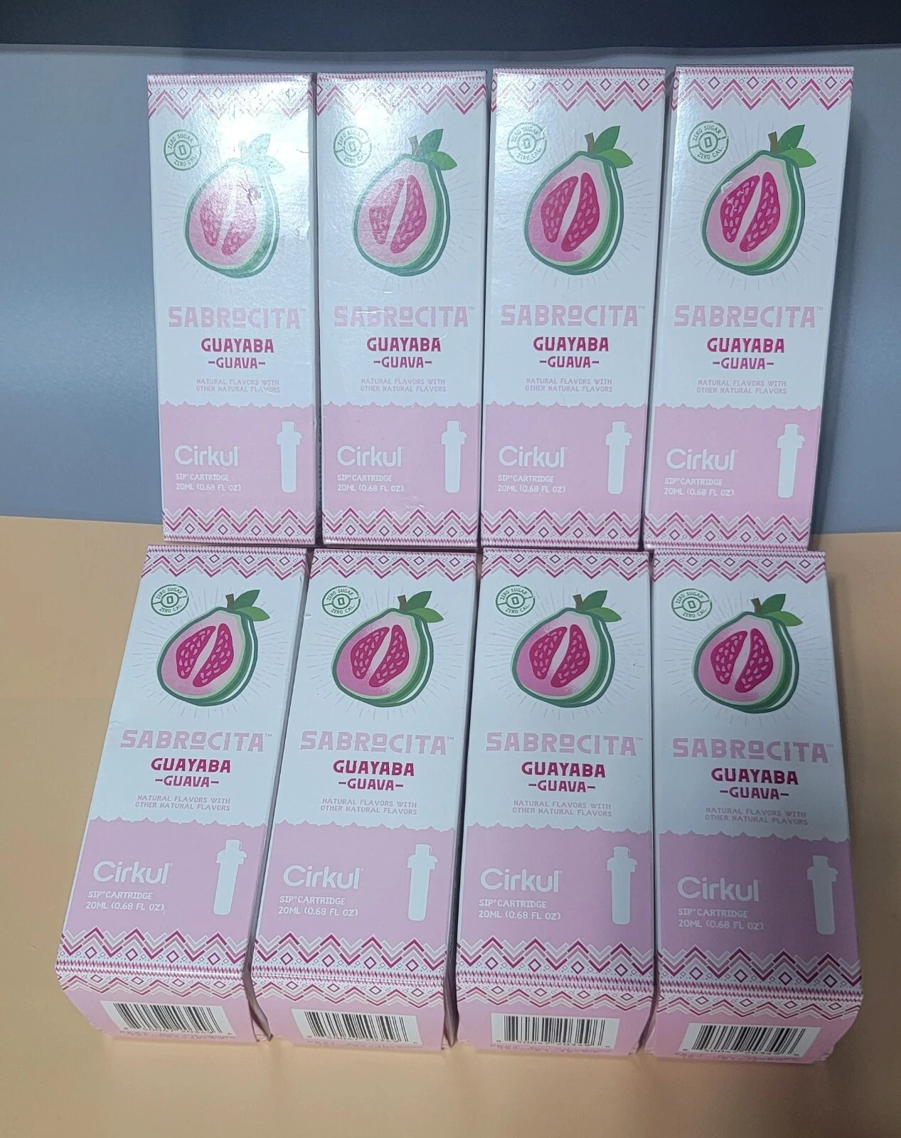 Cirkul Sabrocita Guava Flavor Cartridges ZERO Calories Drink Mix -LOT OF 8-NEW
