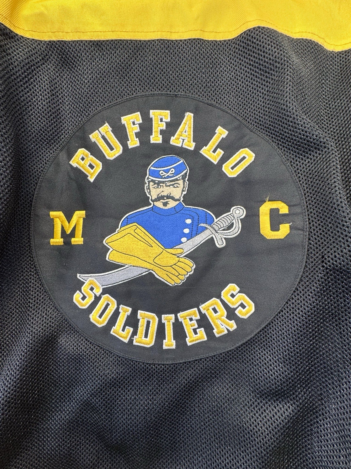 Buffalo Soliders MC Full Club Patch Teasenmore Motor Cycle Jacket XXXL
