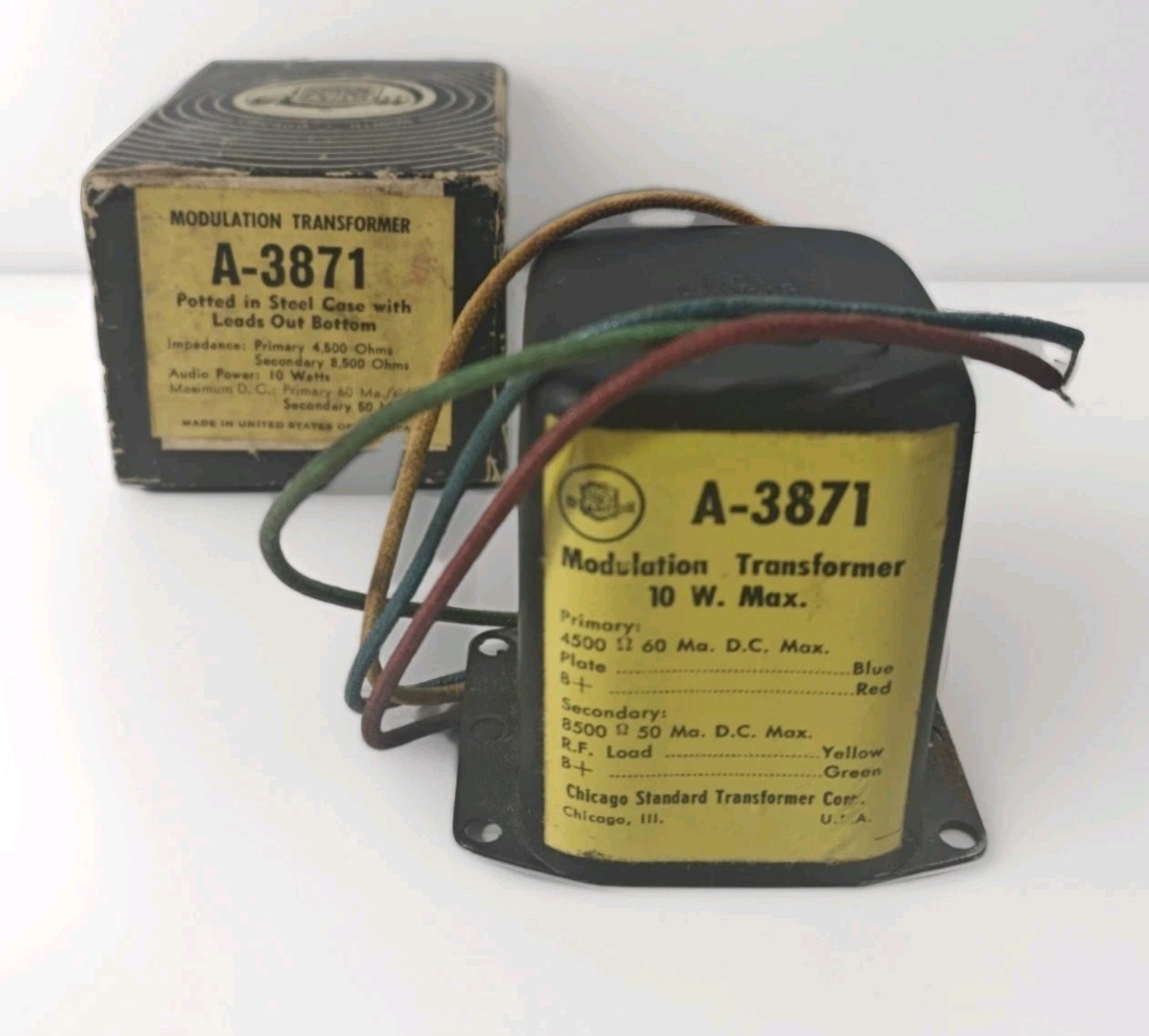 Vintage Stancor A-3871 Modulation Transformer - NEW OLD STOCk