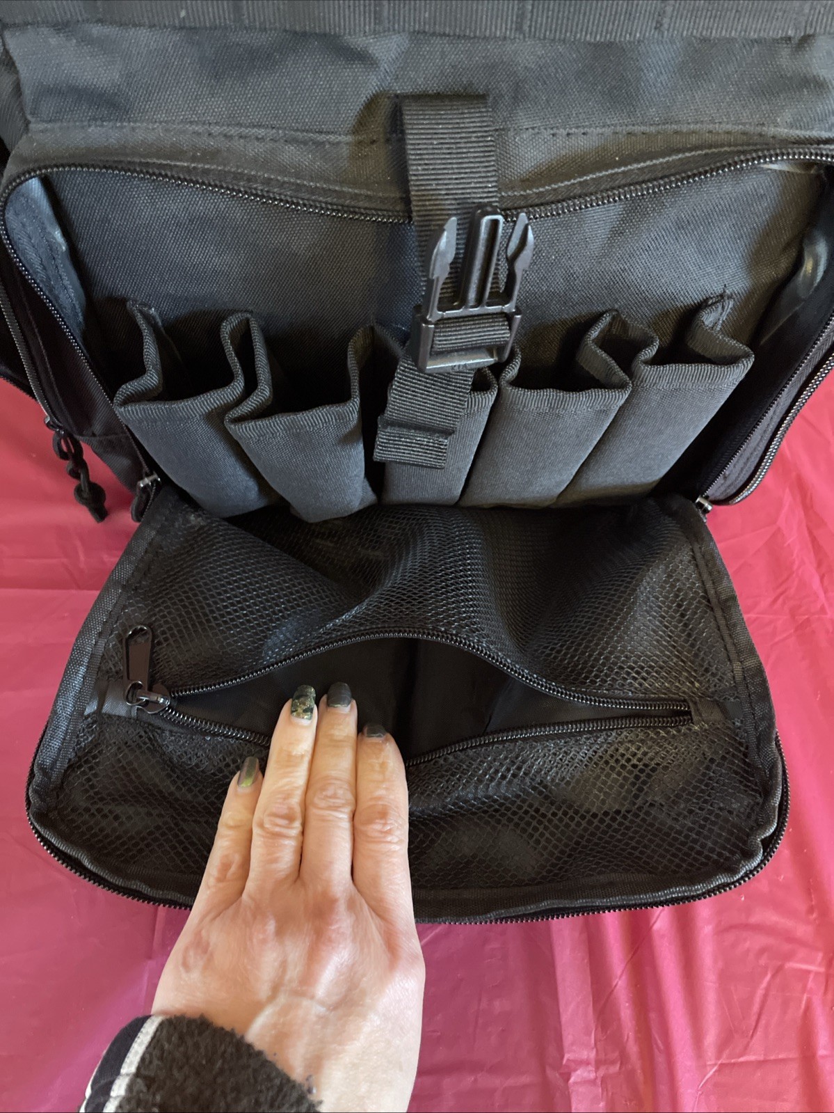 NWT Tactical Range Backpack Removable Divider Gun Cases Bag 4 Pistol Carrying