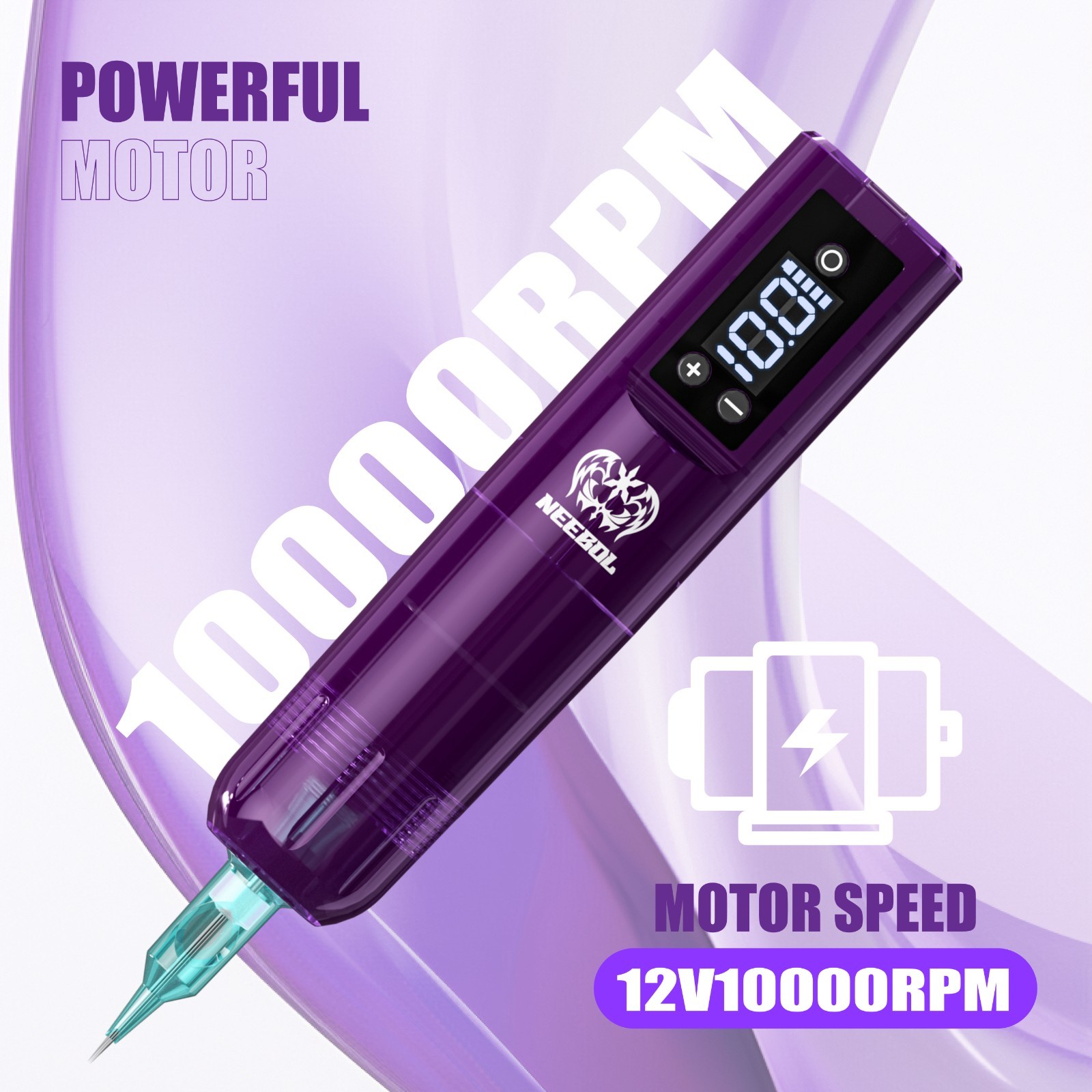 Complete Tattoo Pen Kit Wireless Tattoo MachineGun with Needle Ink Tattoo Supply