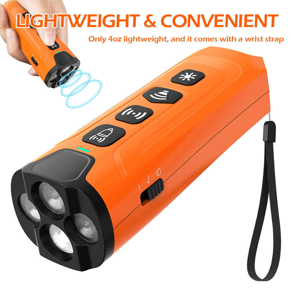 Ultrasonic Dog Bark Deterrent Devices Anti Barking Control Training Rechargeable