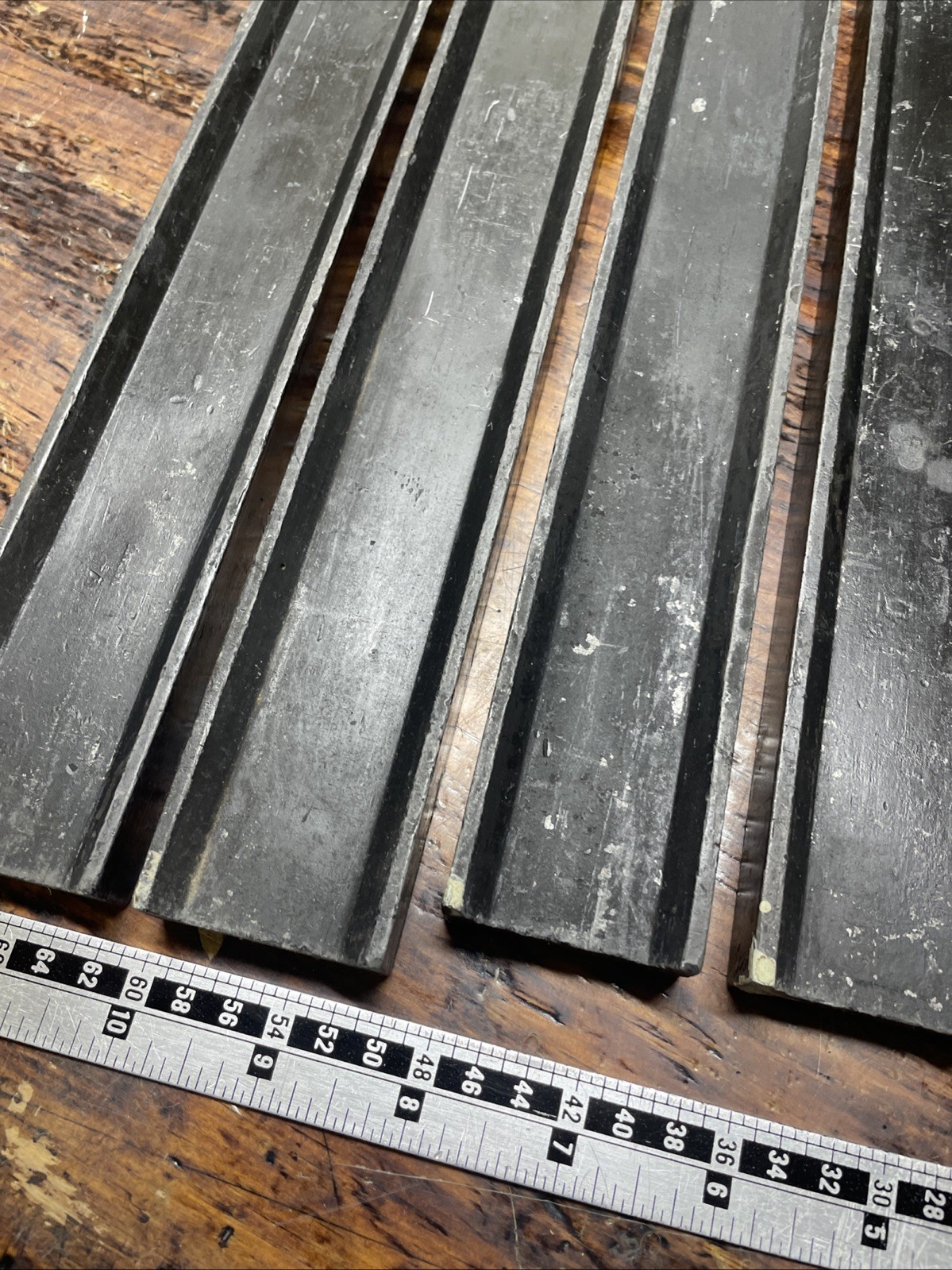 LETTERPRESS STEEL METAL FURNITURE 10 Pica Or 120 Pts Wide 11.5-6.5”Long Lot Of 6