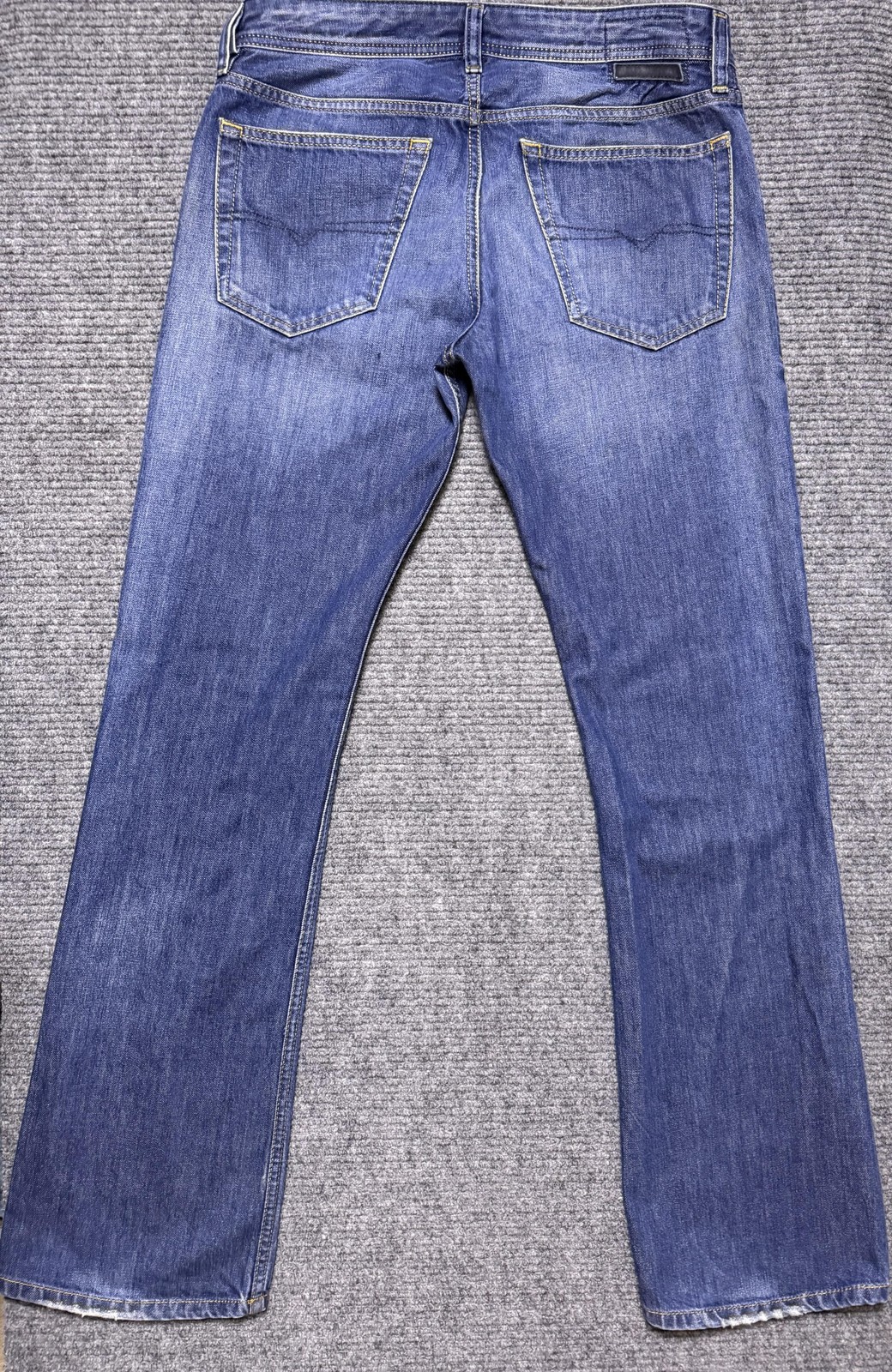 Diesel Jeans Mens 33x33 New-Fanker Button Fly Medium Wash Bootcut Blue Denim