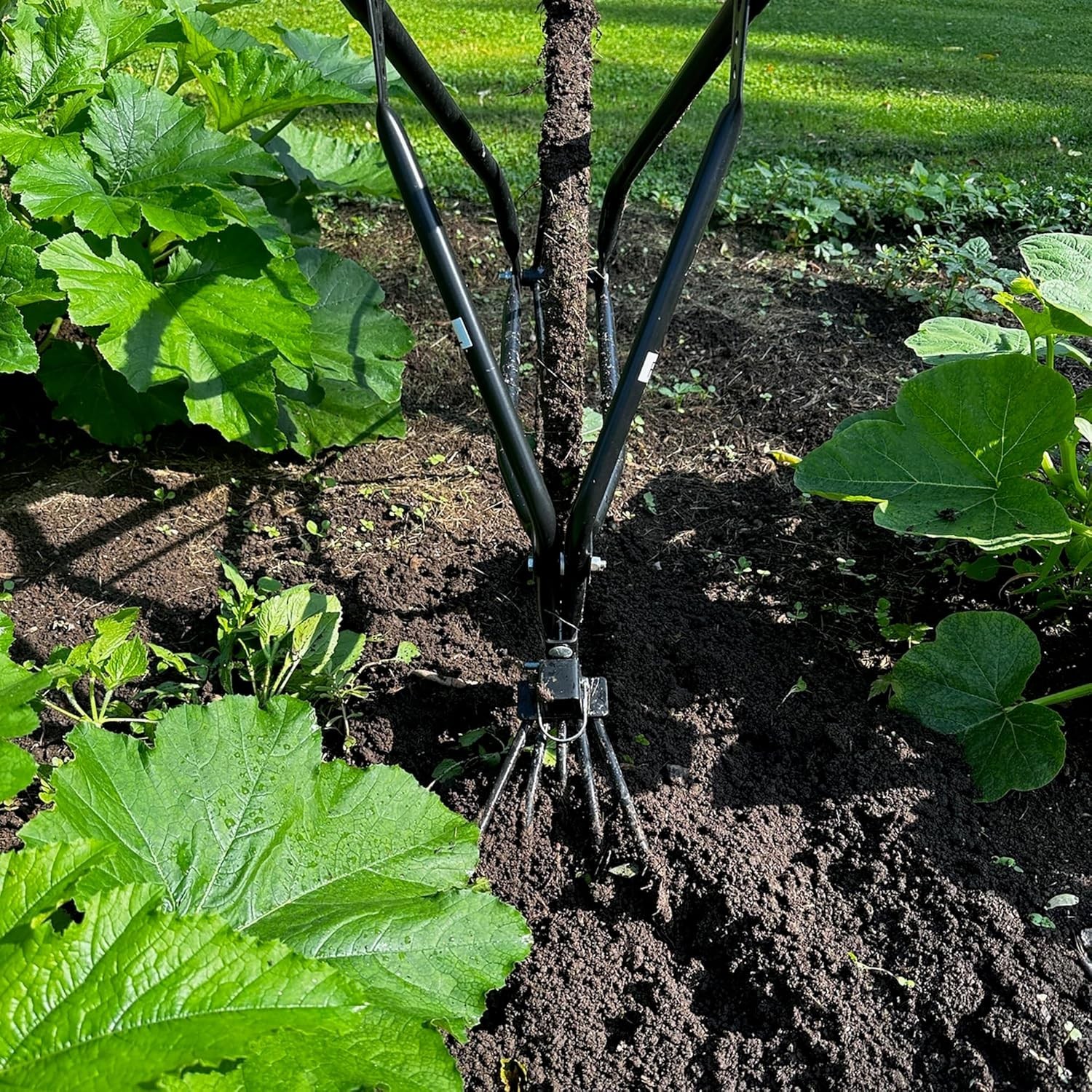 High Wheel Cultivator with Comfort Handle with 3- Position Adjustable, Quick Cha