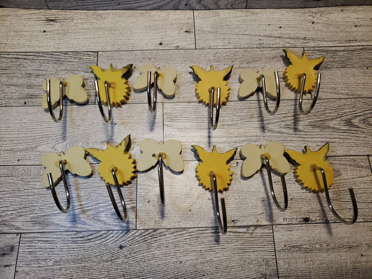 Butterfly Sunflower Shower Hooks 12pc