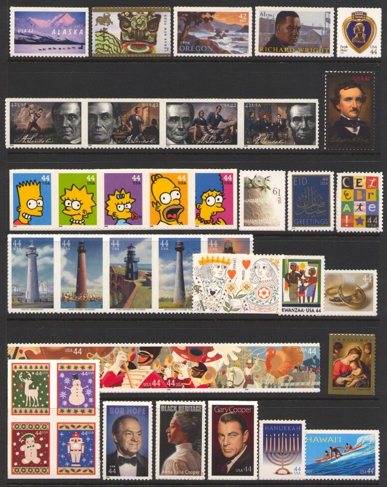 2009 U.S. COMMEMORATIVE YEAR SET *41 STAMPS* MINT-NH