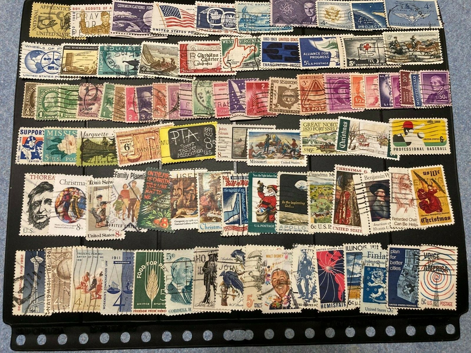 400 used U.S. stamps all different 1800's - 2021. Very Fine. 1 cent to Forever