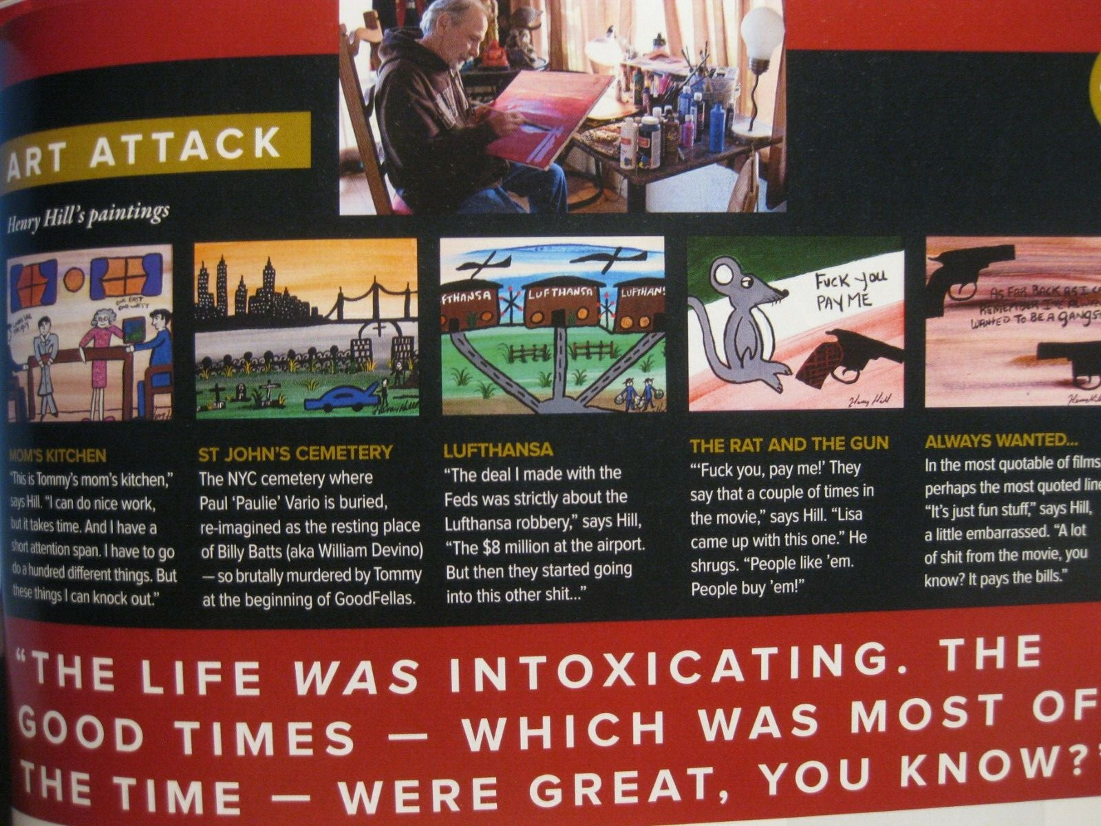 HENRY HILL ORIGINAL GOODFELLA MOB MEMORABILIA OLD SCHOOL BASEBALL CAP