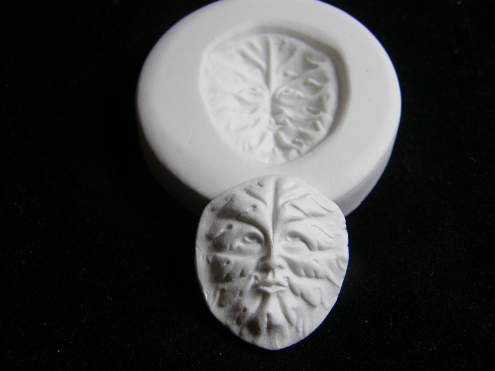 Small Green Man Face Polymer Clay Mold MD1555