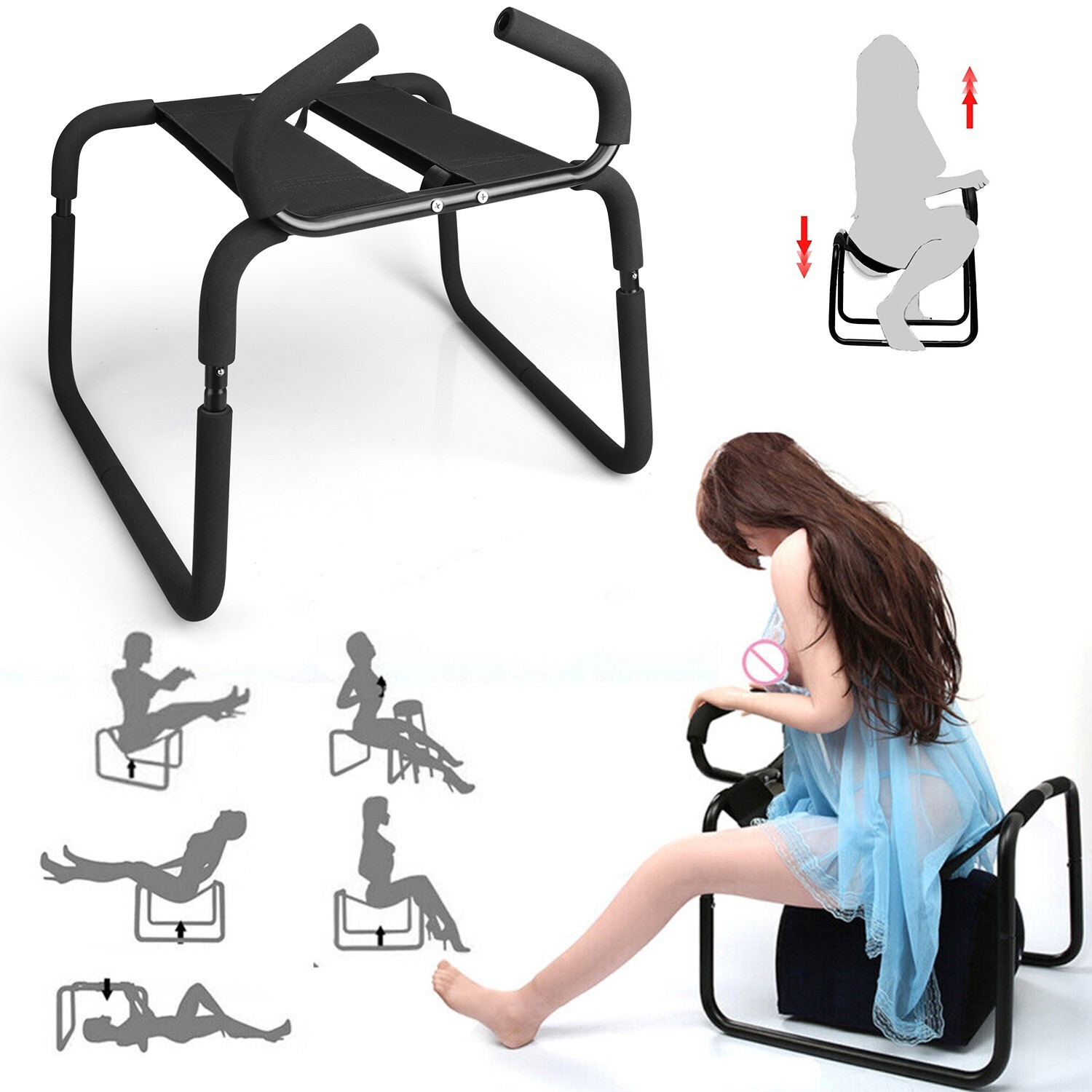 Sex Aid Bouncer Weightless Chair Love Position Stool Bounce Adjustable Chair