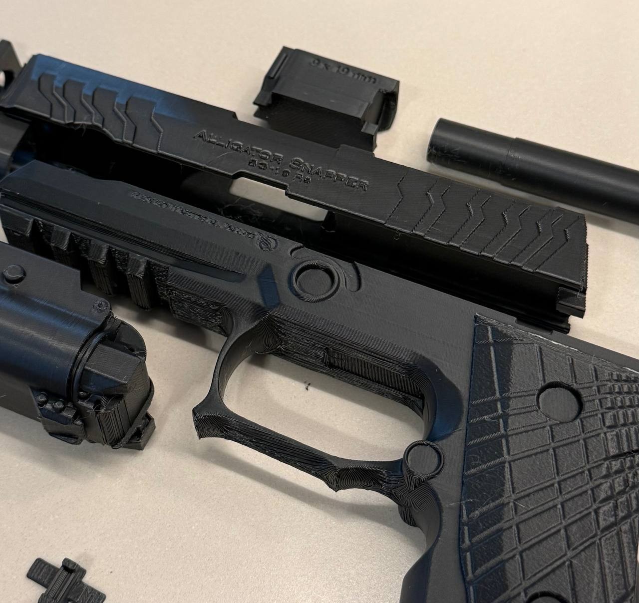 Alligator Snapper Pistol Resident Evil Requiem Cosplay Prop 3D Printed Kit