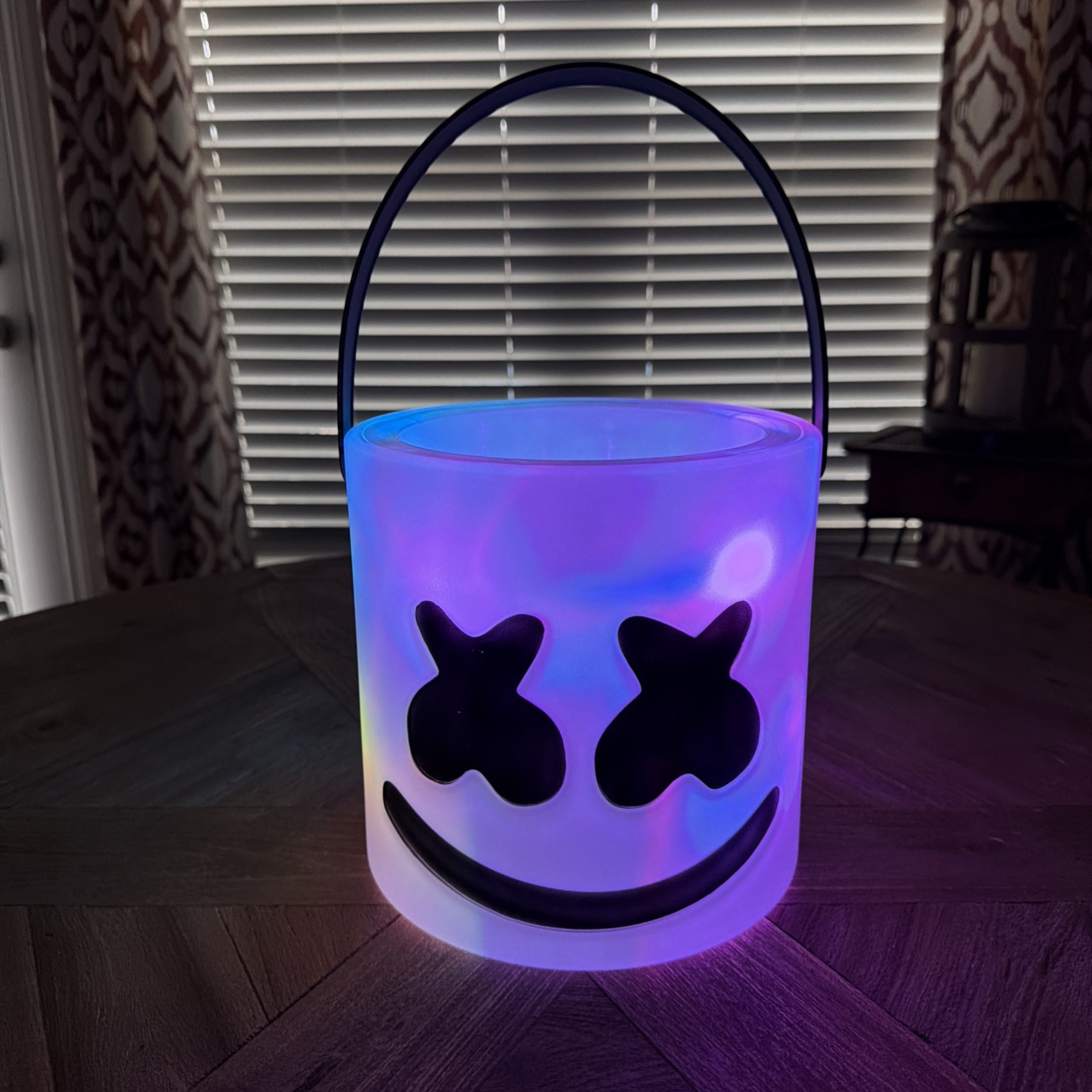 DJ Marshmello LED Light Up White Halloween Treat Bucket