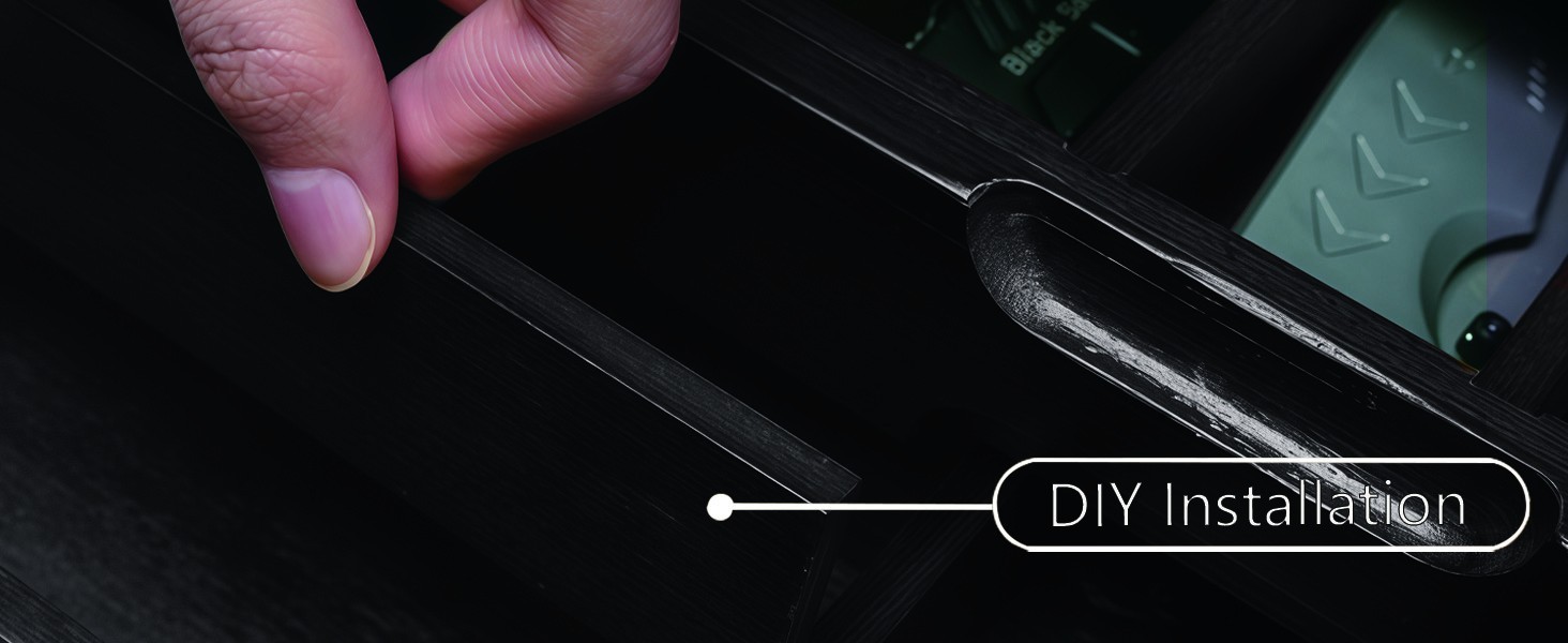 Knife Display Case 43+ Wood Black EDC Pocket Knives Watch Organizer Storage Box