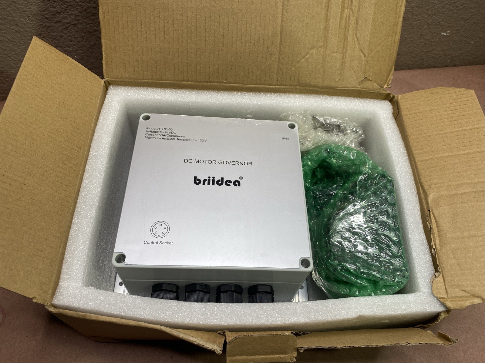 PWM Controller BRIIDEA 12V/24V 50A DC Motor Speed Handle Control