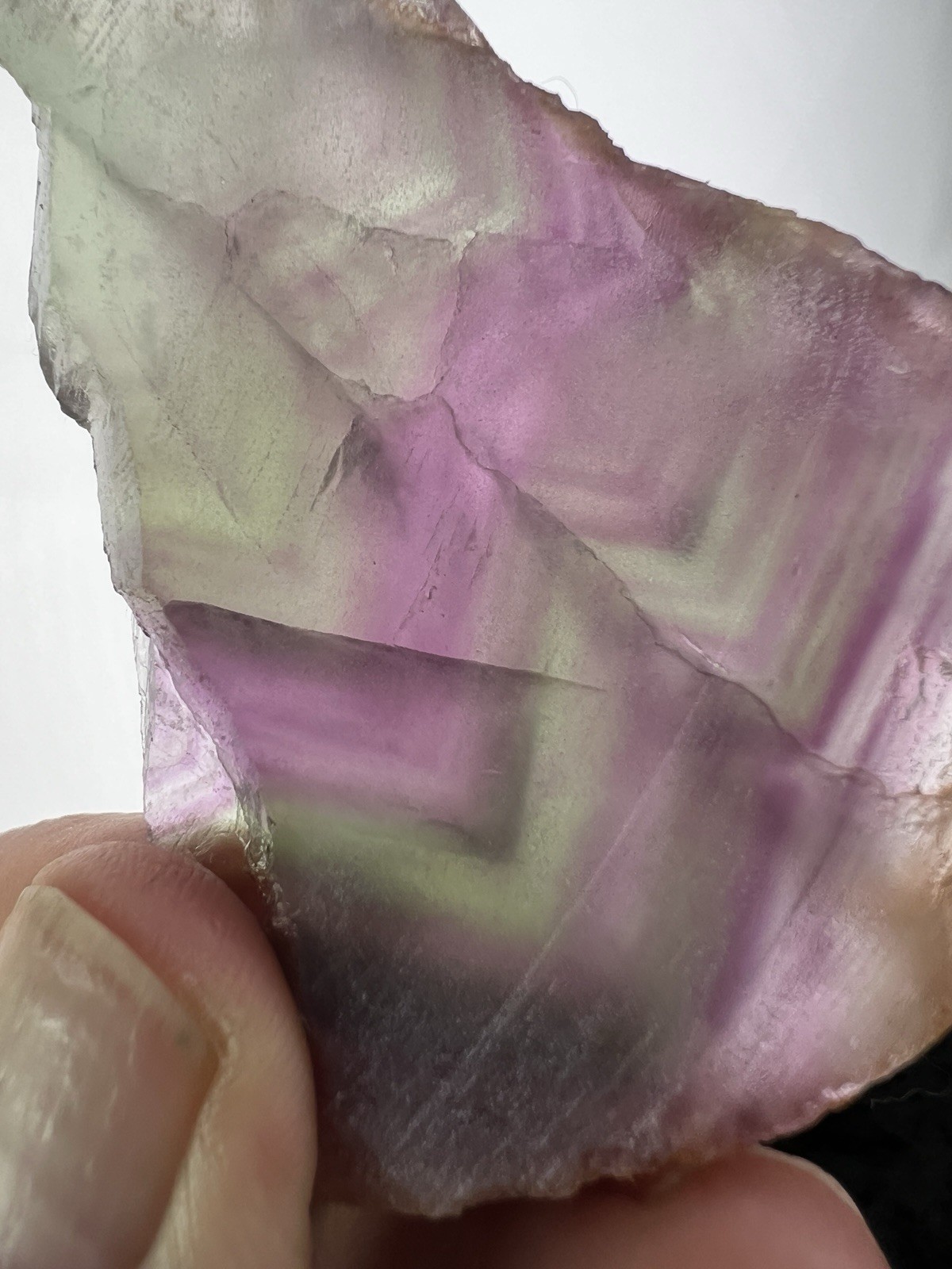 Translucent Purple Fluorite Slab from Gomez Palacio, Durango, Mex. 76 g.