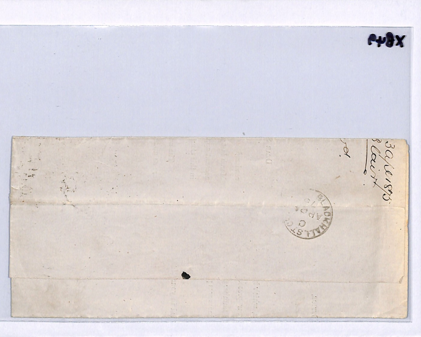 GB QV BANTAM ½d Plate 6 HALFPENNY *OHMS* Cover Greenock 1875 Rothesay XB49