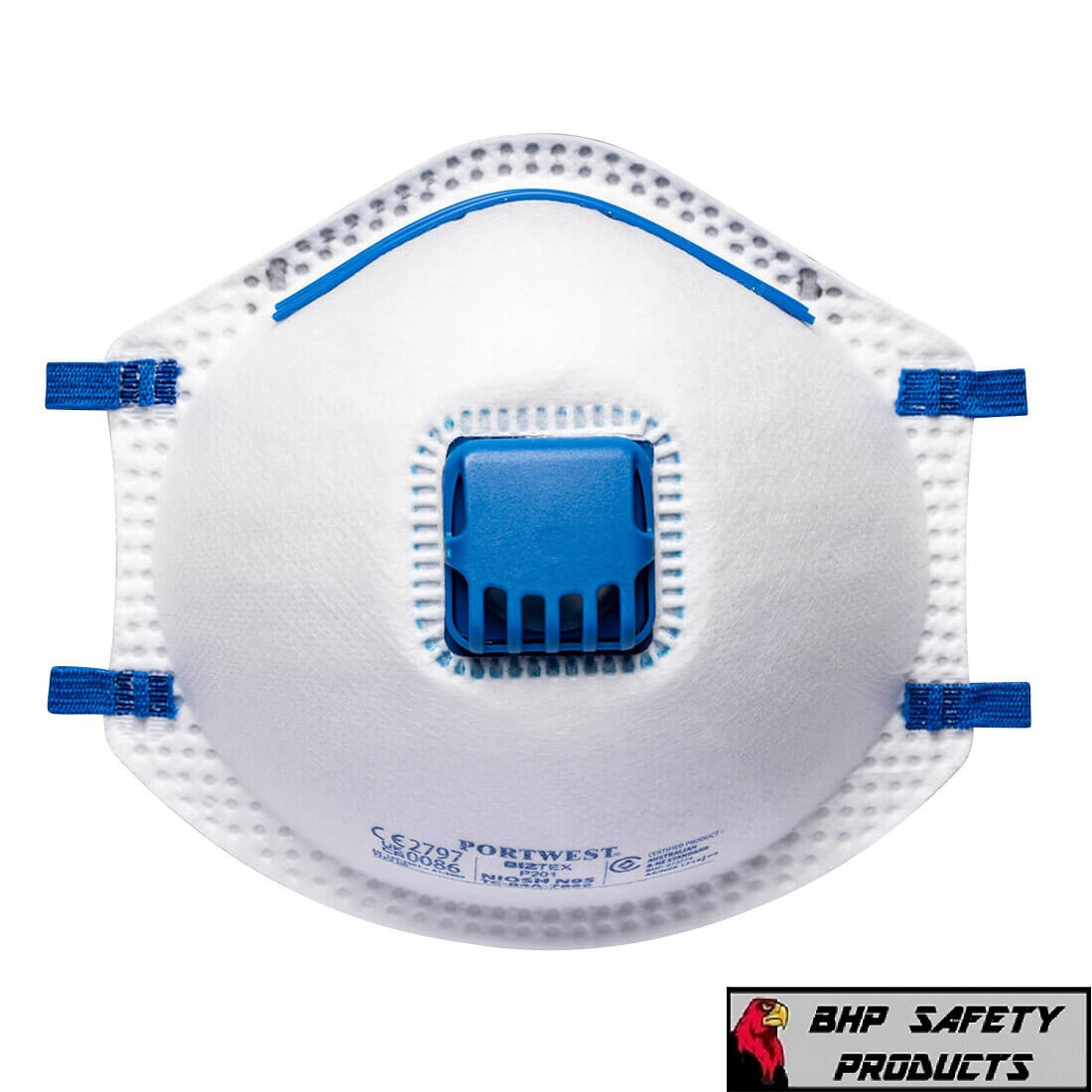 10x N95 Face Mask Dust Particulate Respirator Protection with Breathing Valve