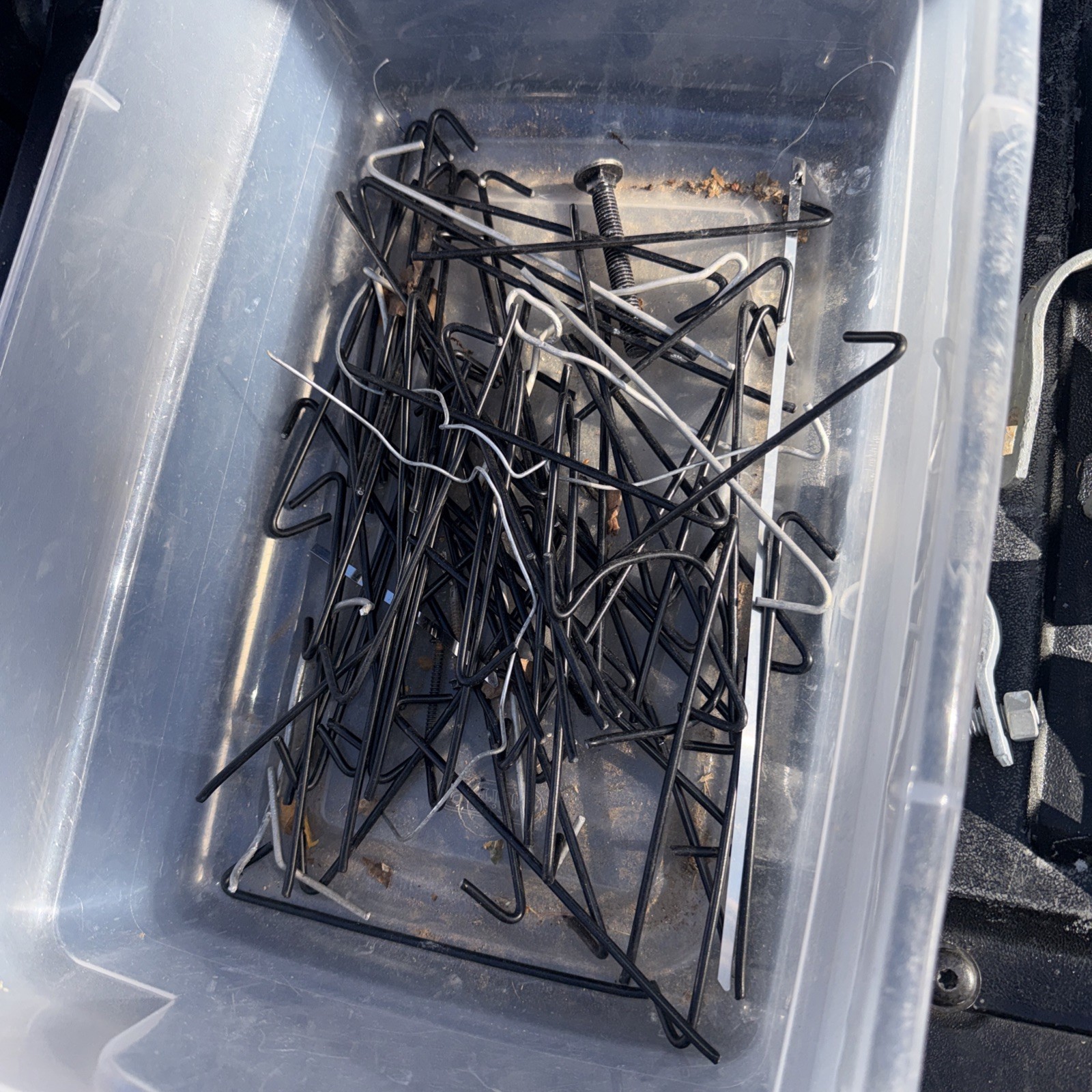 Chain Link Fence Parts Lot- Fencing Pieces & Bolts Brackets Caps Connector