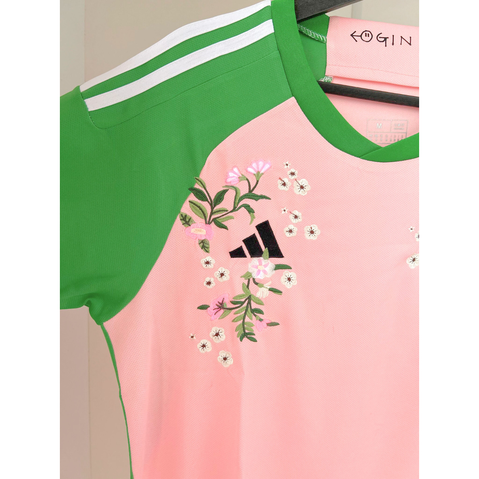 🌸⚽JAPAN X NIGO CUSTOM CHERRY BLOSSOM EMBROIDERY ADIDAS SOCCER JERSEY🌸⚽