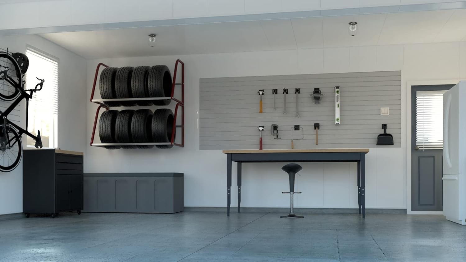 Trusscore Wall&CeilingBoard, 16" Wide Panel - Sample (White) Sample, White