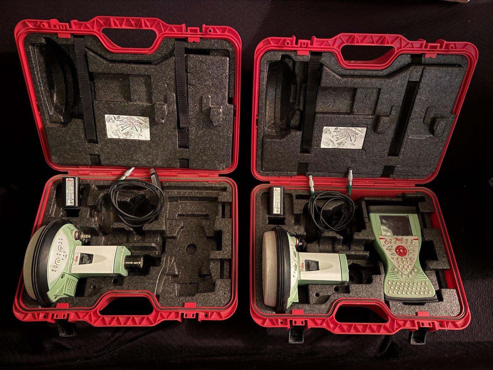 Leica Dual GS15 GPS GNSS RTK Base & Rover KIT with CS15 Field Controller