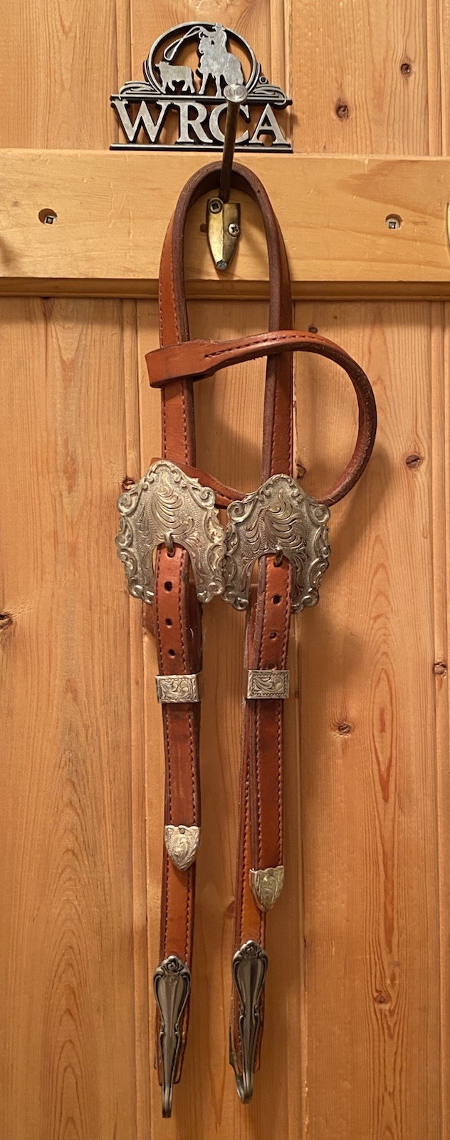 Kathy’s Custom “ Santana “ Large Silver Buckles Western Show Headstall USA