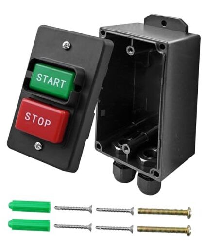 Table Saw Switch 110/ 220V, Single Phase On/Off Switch for Power Control and