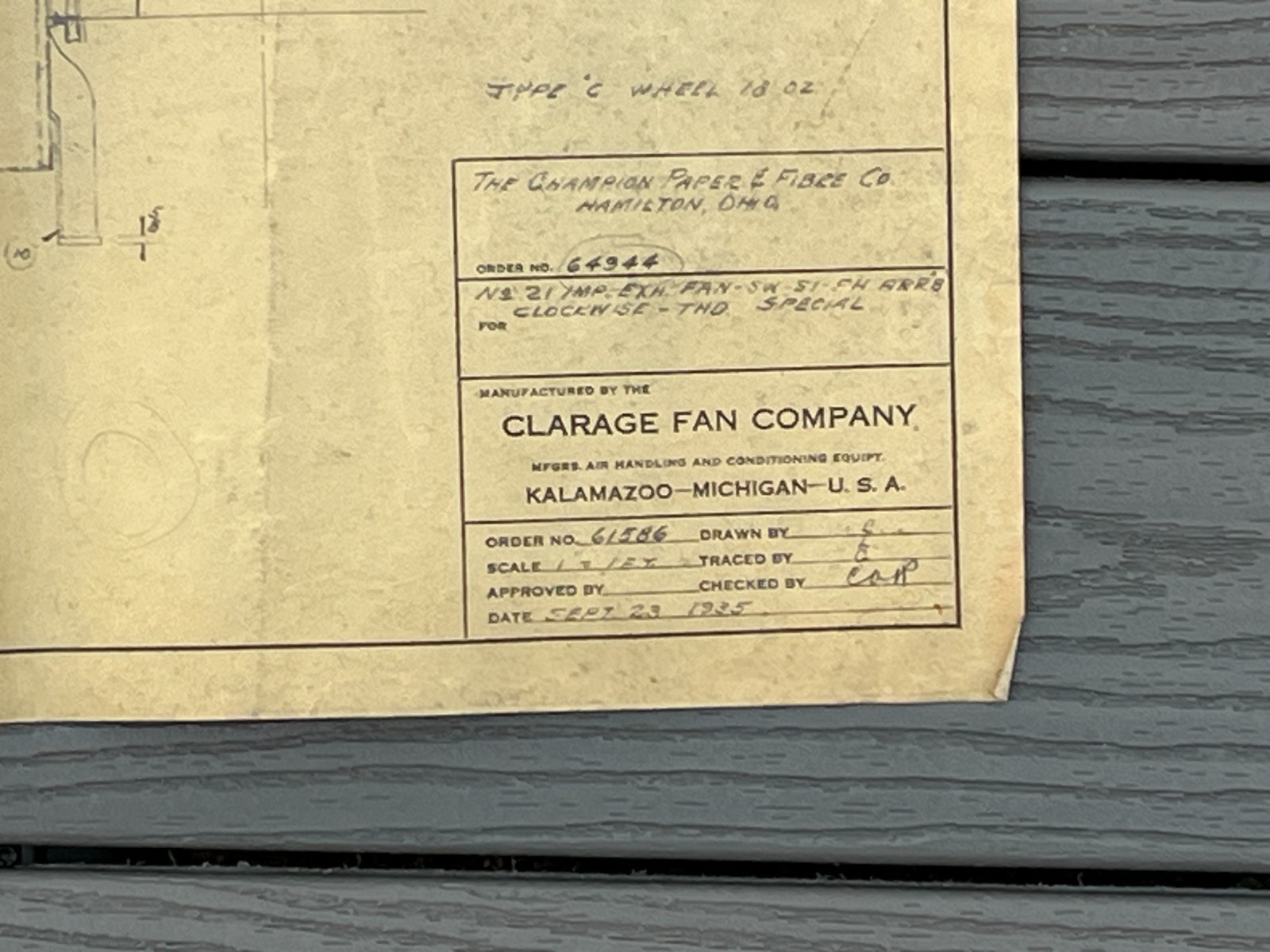 Lot 7 Vtg Industrial Blueprints Champion Paper Dorr Blue Print Cleveland Adka