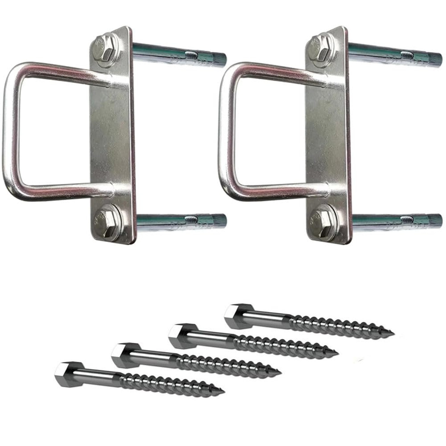 2Pcs Closed Bar Holder for Door Barricade, Close Bar Holder,Fit for 3.8x3.8cm...