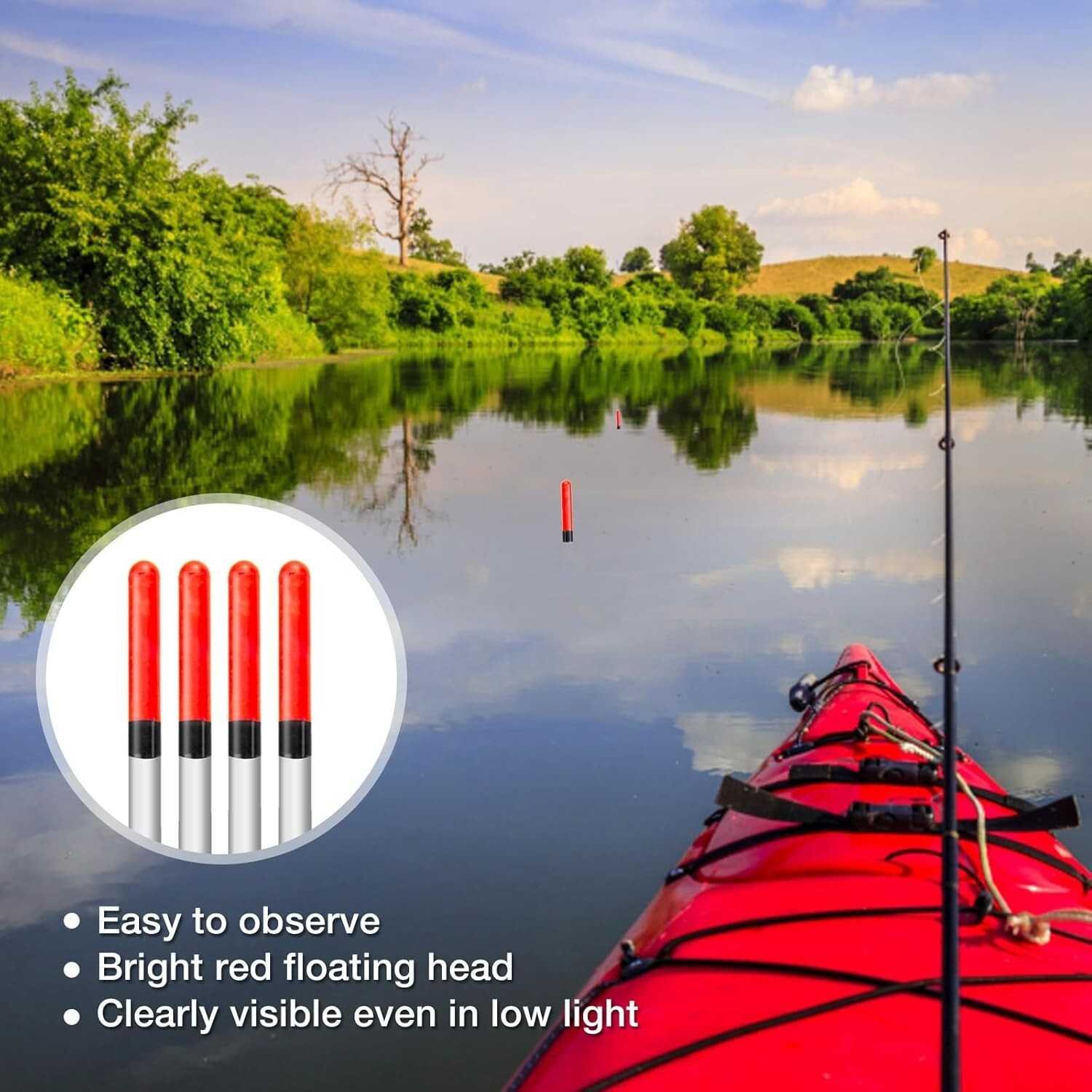 20pcs Fishing Floats Set Fishing Tackle Floats Fishing Waggler Floats Fishing