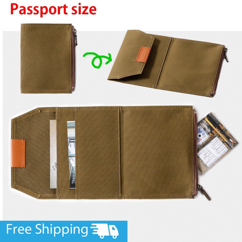 TRAVELER'S notebook Cotton Zipper Case olive Passport size F/S July 2024