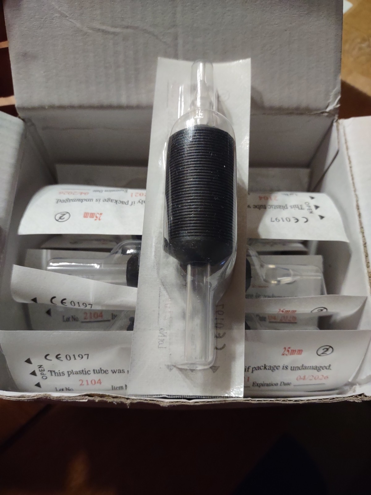 1 Inch 25mm 20 PCS Tattoo Disposable Tubes Round Tubes, Flat Tube, Diamond Tube