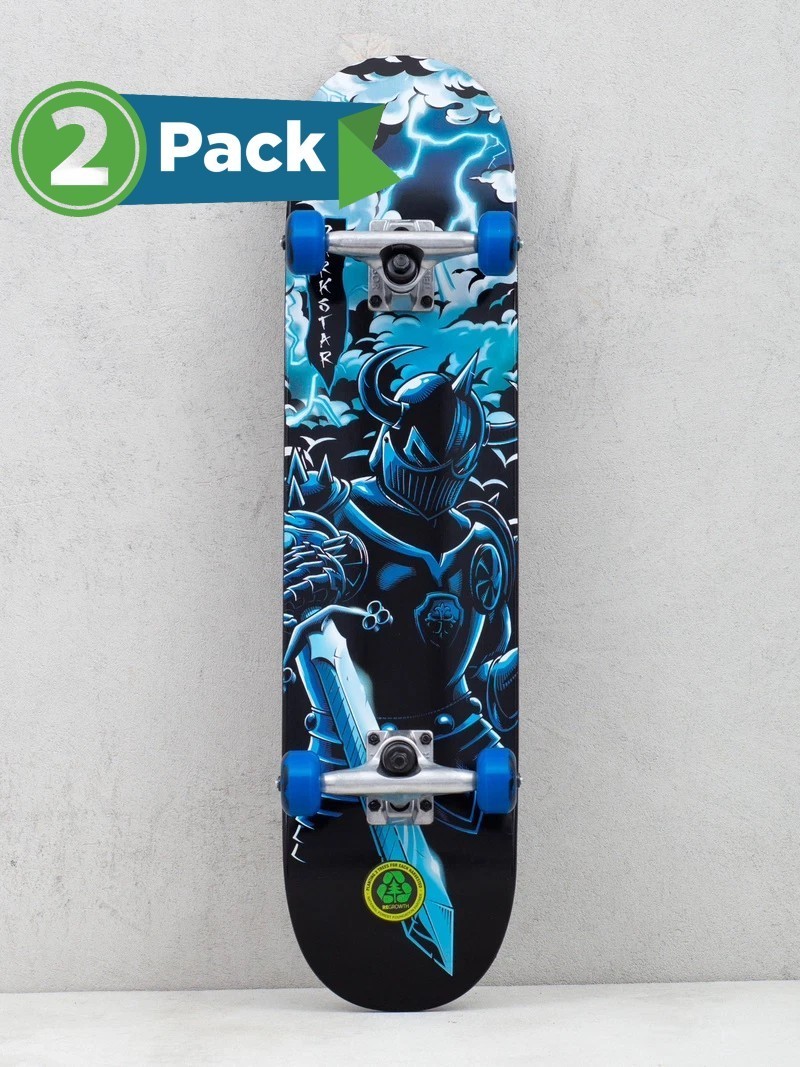 (2-Pack) Darkstar Inception 7.5" Premium Skateboard Complete + Tensor Trucks