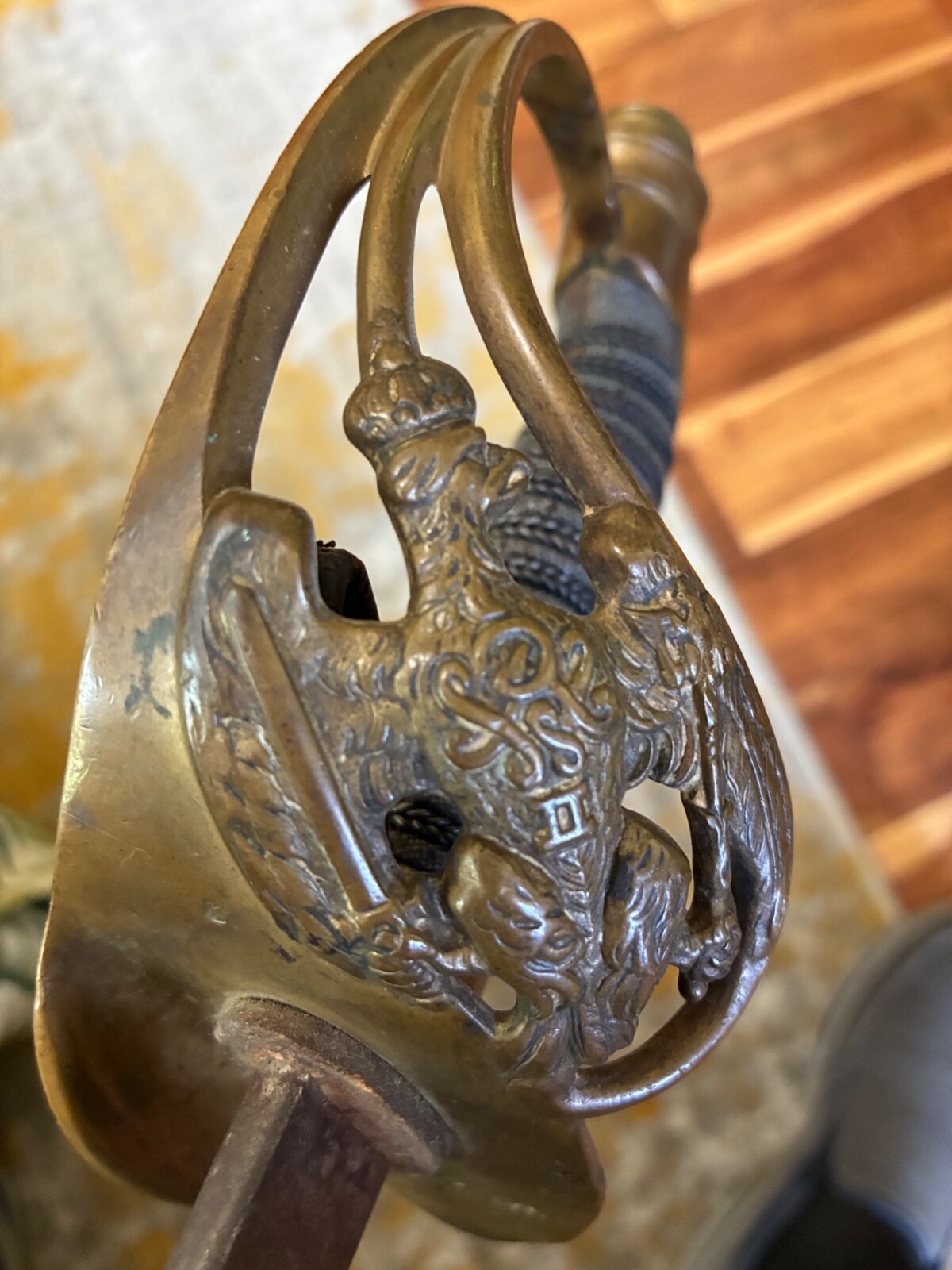 Imperial German N.E.O. Sword 1889 Used Antique Military Blade