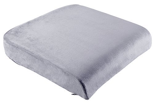 TravelMate Extra Large Memory Foam Seat Cushion Perfect for Office Chair -Velvet