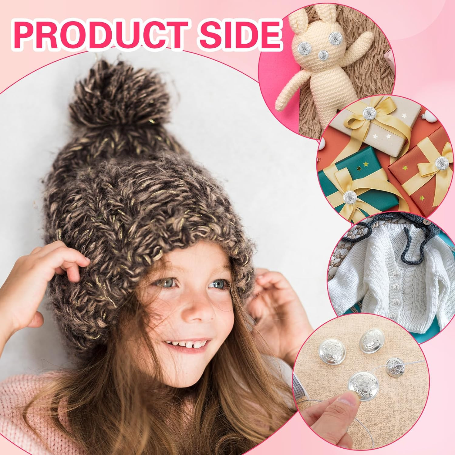 16 PCS Silver Buttons Metal Blazer Button Silver Buttons for Blazers Vintage Rou