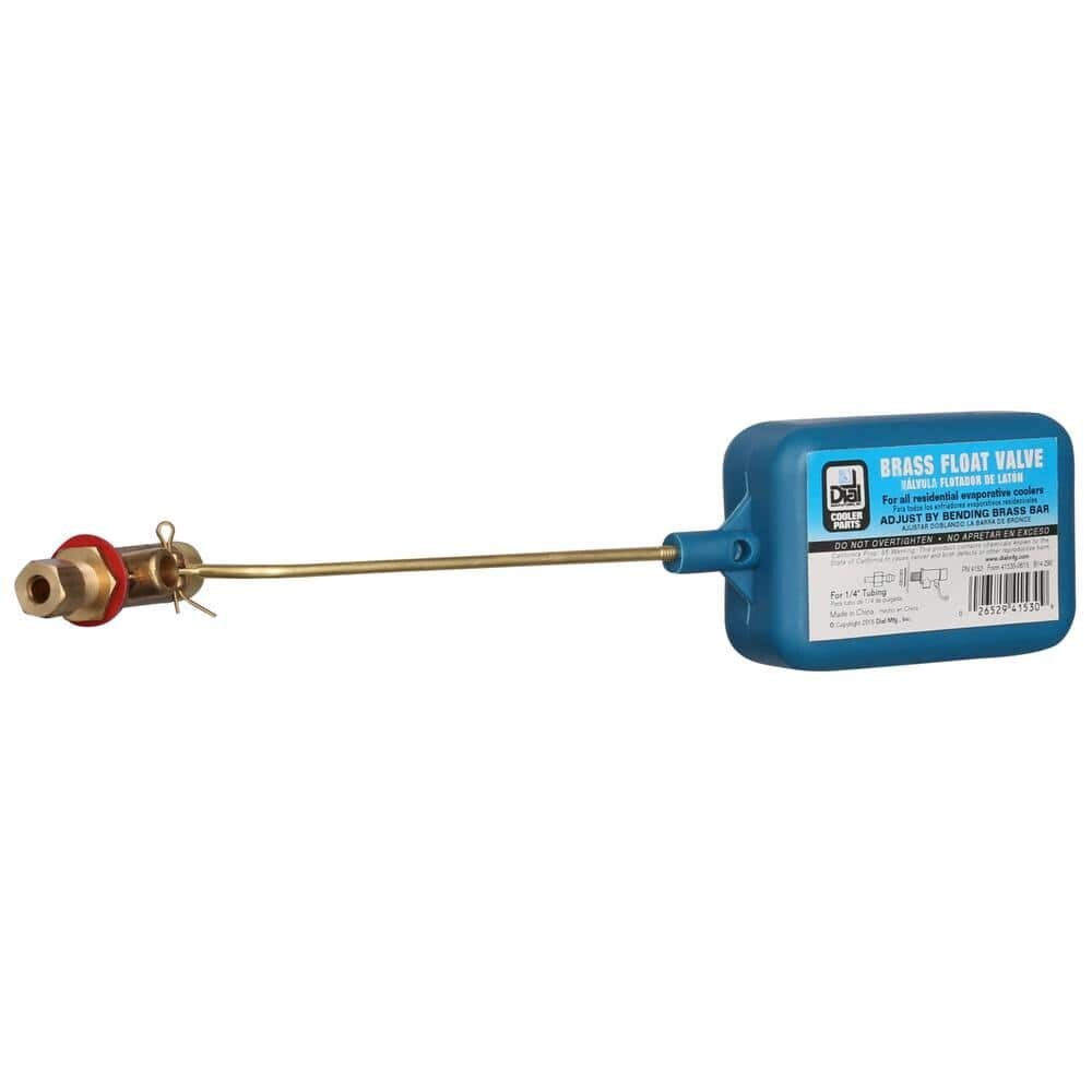 Dial Evaporative Cooler Brass Float Valve 1/4" Compression Non-Corrosive