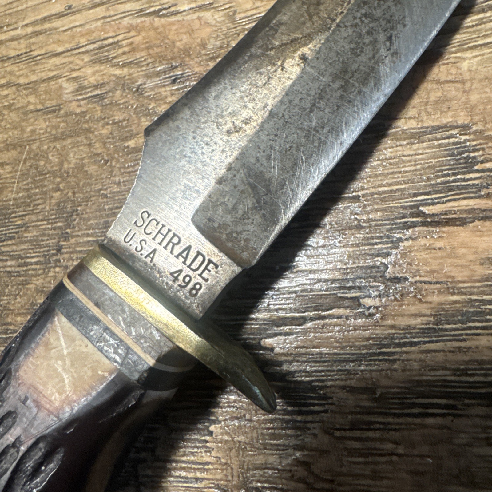 Schrade USA 498 Fixed Blade Hunting Knife