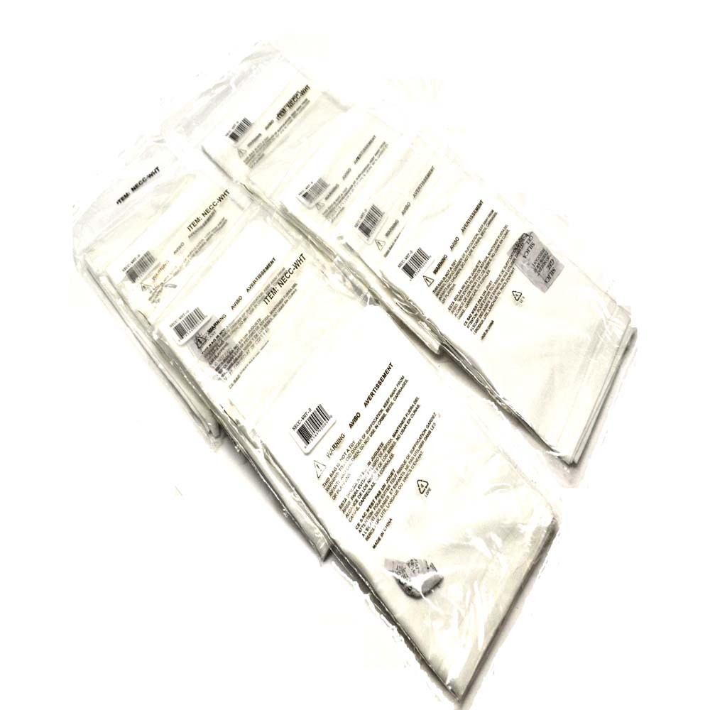 (11) NEW Chef Works White Neckerchiefs NECC-WHT-0 100% Cotton 42" x 22"