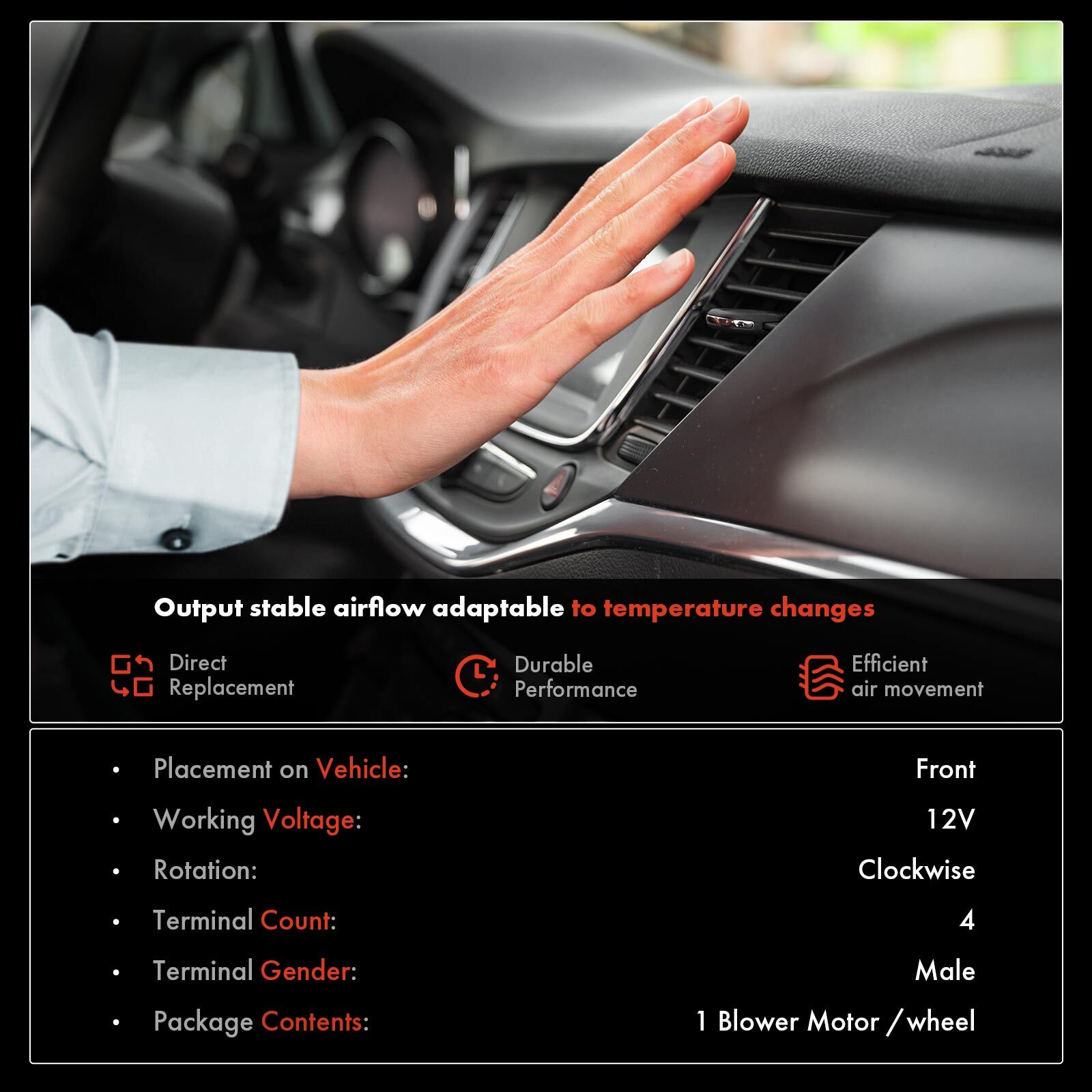 HVAC Blower Motor & Resistor for Audi A3 A3 Quattro 18-20 Q3 VW Golf GTI 15-21